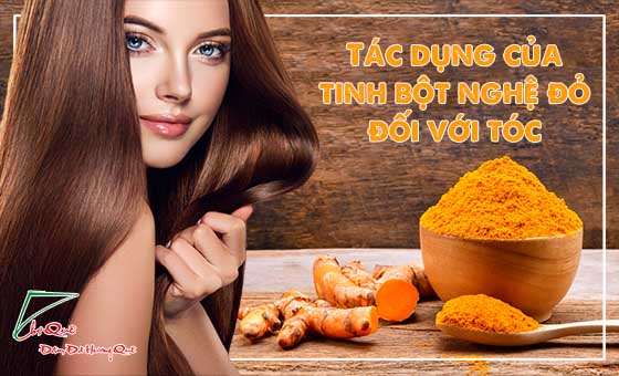 Tác dụng của tinh bột nghệ đỏ đối với tóc